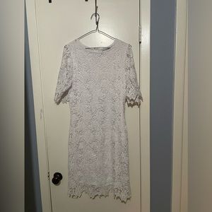 Lace overlay dress